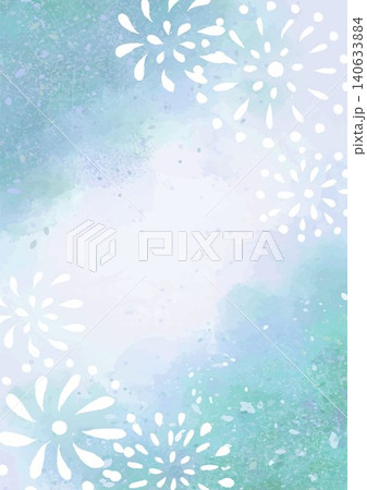 水彩タッチの花火と金箔の和風背景素材 ベクター たて 水彩タッチの花火と金箔の和風背景素材 ベクター たて 140633884