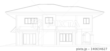 3D illustration of residential project 140634627