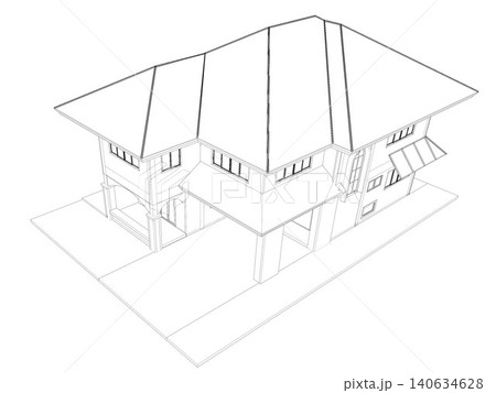 3D illustration of residential project 3D illustration of residential project 140634628