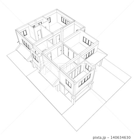3D illustration of residential project 140634630