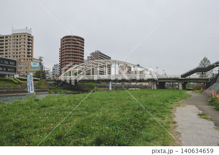 April 27 2026 Kaiun Bridge urban roadway with steel structure and city skyline April 27 2026 Kaiun Bridge urban roadway with steel structure and city skyline 140634659