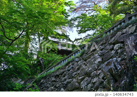 唐沢山神社堅牢な高石垣 栃木県佐野市 唐沢山神社堅牢な高石垣 栃木県佐野市 140634743