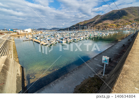 横田シップステーションの初冬の風景1 広島県福山市 横田シップステーションの初冬の風景1 広島県福山市 140634804