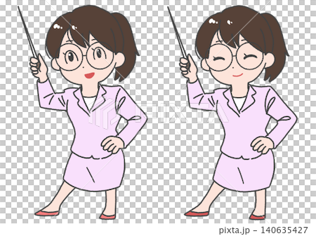 説明をする女性 説明をする女性 140635427