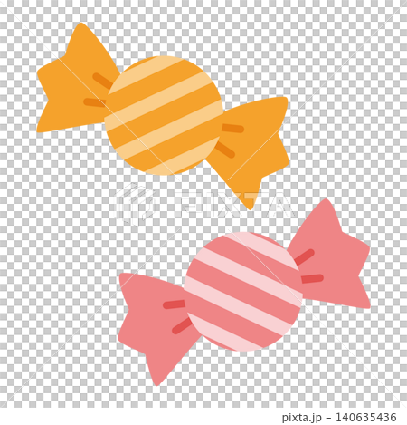 しま模様のキャンディのイラスト しま模様のキャンディのイラスト 140635436
