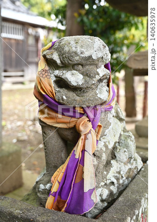 岩槻散歩：黒谷久伊豆神社　狛犬 140635978