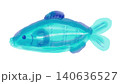 魚の絵（水彩画イラスト） 140636527
