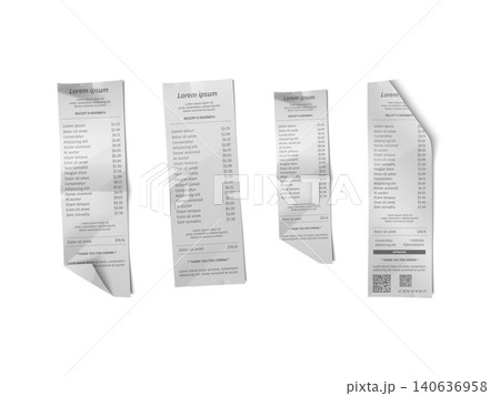 Shop receipt, cash paper bill, purchase invoice. supermarket shopping retail sum check and total cost store sale payment Shop receipt, cash paper bill, purchase invoice. supermarket shopping retail sum check and total cost store sale payment 140636958