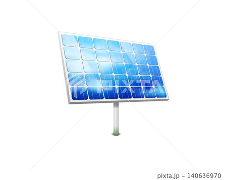 Solar panel 3d realistic illustration 140636970