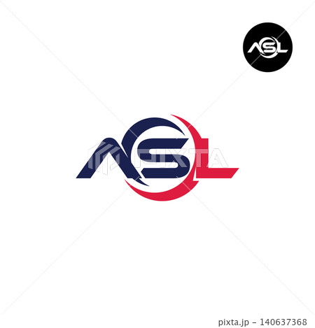 Letter ASL Logo Design Readymade Initial Letter ASL Logo Design Readymade Initial 140637368