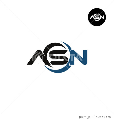 Letter ASN Logo Design Readymade Initial Letter ASN Logo Design Readymade Initial 140637370