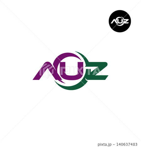 Letter AUZ Logo Design Readymade Initial Letter AUZ Logo Design Readymade Initial 140637483