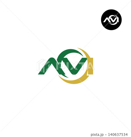Letter AVI Logo Design Readymade Initial Letter AVI Logo Design Readymade Initial 140637534