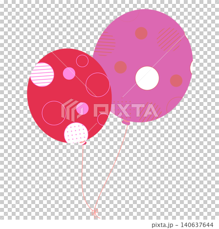 Red and wisteria balloons Red and wisteria balloons 140637644