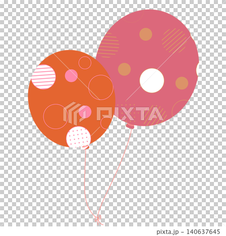 Orange and rose balloons Orange and rose balloons 140637645