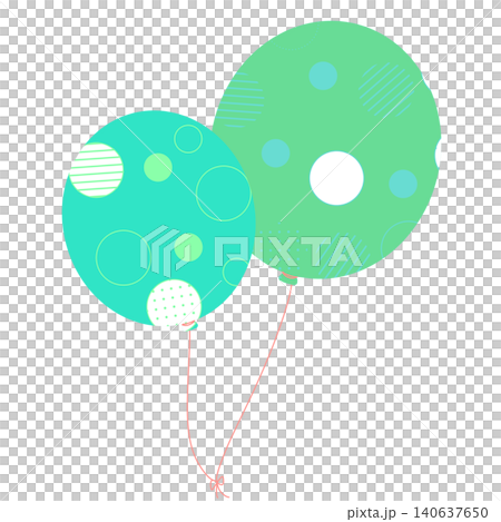藍綠色氣球 藍綠色氣球 140637650