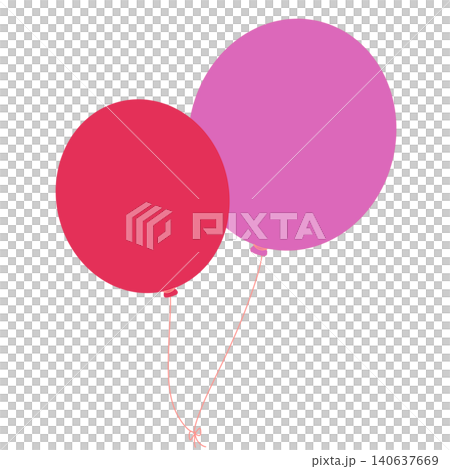 Red and pink balloons Red and pink balloons 140637669