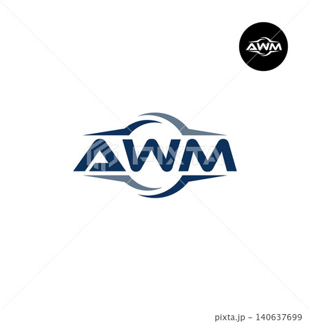 Letter AWM Logo Design Readymade Initial Letter AWM Logo Design Readymade Initial 140637699