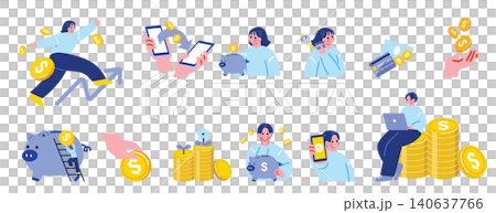 賺錢的人的插圖集 賺錢的人的插圖集 140637766