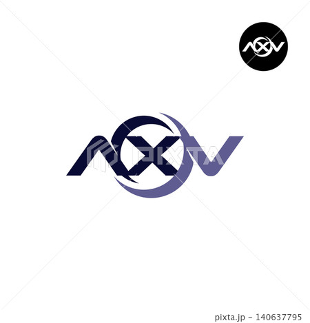 Letter AXV Logo Design Readymade Initial Letter AXV Logo Design Readymade Initial 140637795