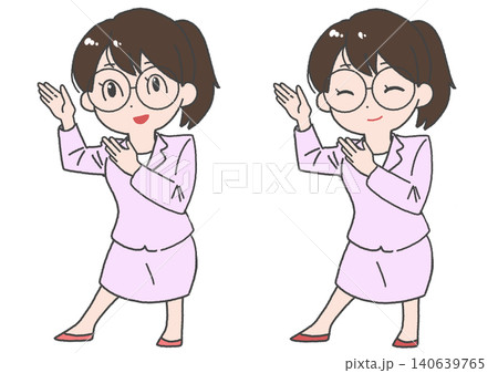 説明をする女性 140639765