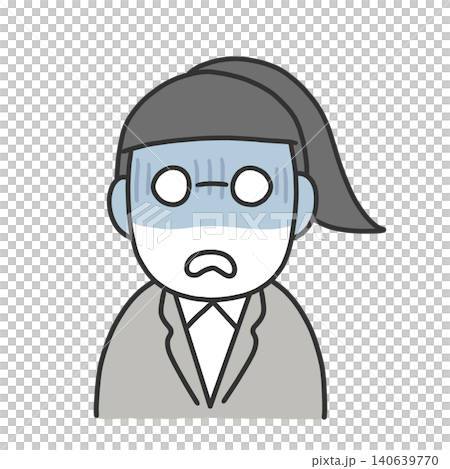Pale-faced woman in a suit Pale-faced woman in a suit 140639770