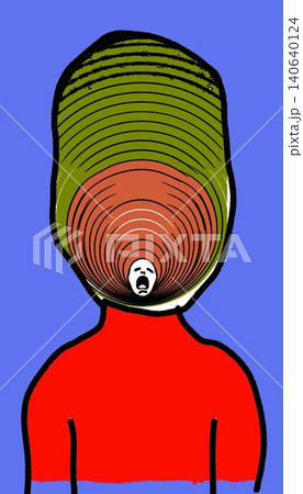 Neo Expressionism Hypnosis Vertigo Spiral Head Figure Medical Clinic 140640124
