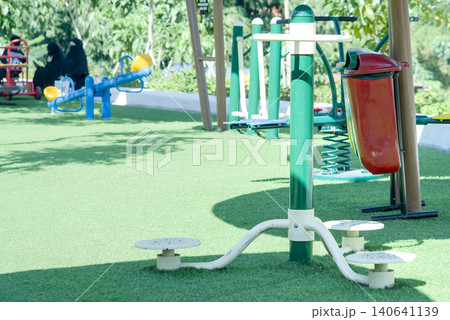 colorful playground in the park 140641139