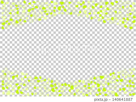 Heart pattern background Yellow-green 3-color border and solid color heart Heart pattern background Yellow-green 3-color border and solid color heart 140641887