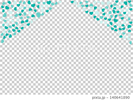 Heart pattern background Green 3 colors Heart Heart pattern background Green 3 colors Heart 140641890