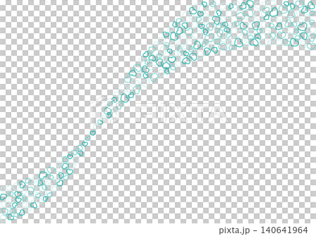 Heart pattern background, 3 green colors, border heart 140641964