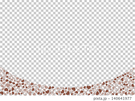 Heart pattern background Brown 3 colors border and solid color heart Heart pattern background Brown 3 colors border and solid color heart 140641977