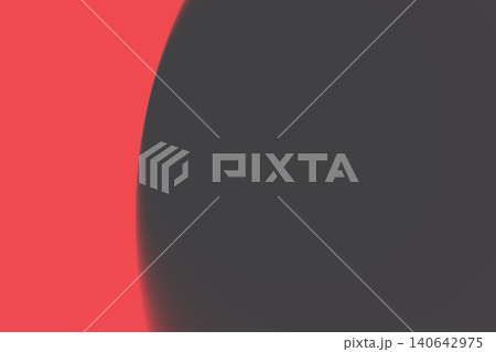 Abstract dark gray sphere over a vibrant coral red background Abstract dark gray sphere over a vibrant coral red background 140642975