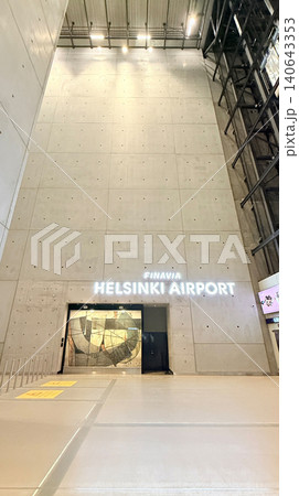 HELSINKI, FINLAND APRIL 14, 2026: Finavia Helsinki Airport Interior Entrance Hall and Modern Architecture HELSINKI, FINLAND APRIL 14, 2026: Finavia Helsinki Airport Interior Entrance Hall and Modern Architecture 140643353