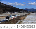 遠野盆地を走る「ひなび 釜石」 140643392