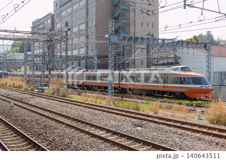 【小田急線 特急ロマンスカー 7000形 LSE 小田原駅】 【小田急線 特急ロマンスカー 7000形 LSE 小田原駅】 140643511