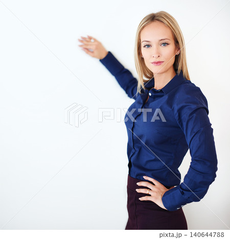 Portrait, business and professional with woman, startup and confident employee on white studio background. Face, person and model with entrepreneur or corporate with stylish clothes and PR consultant Portrait, business and professional with woman, startup and confident employee on white studio background. Face, person and model with entrepreneur or corporate with stylish clothes and PR consultant 140644788