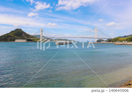 佐島から見た生名橋 佐島から見た生名橋 140645006