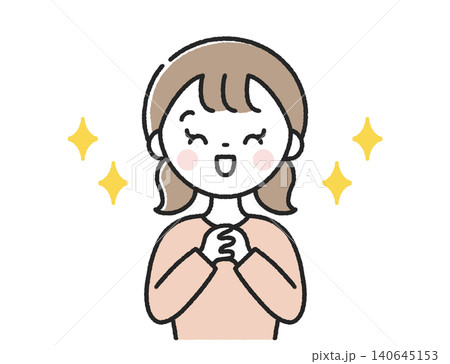 感激する子供 女の子 感激する子供 女の子 140645153