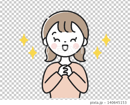 感激する子供 女の子 感激する子供 女の子 140645153