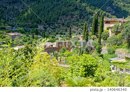 Historic village of Deia on the island of Majorca in Spain 140646340