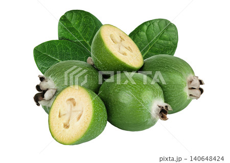 Feijoa fruit isolated on white background 140648424