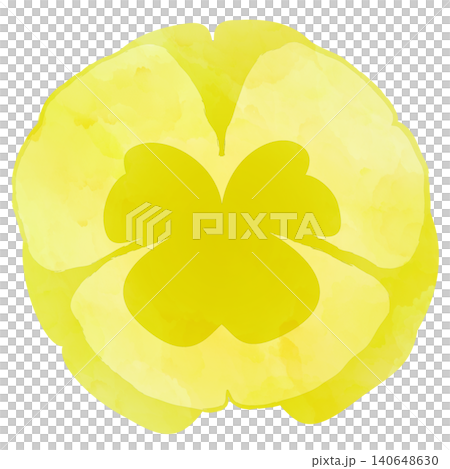 Illustration material: Hand-drawn flower, watercolor, yellow. Illustration material: Hand-drawn flower, watercolor, yellow. 140648630