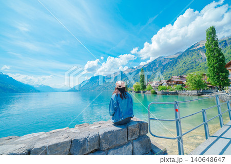 スイスのブリエンツ湖の美しい風景 140648647