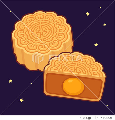 Chinese Mooncake illustration Chinese Mooncake illustration 140649006