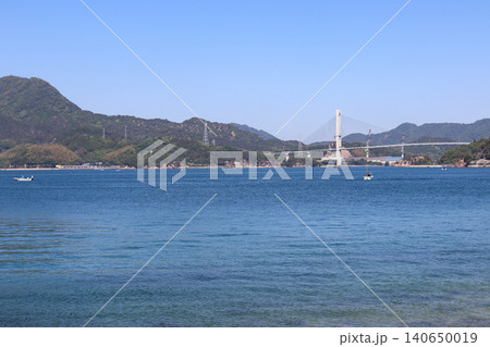佐島から見た岩城橋 佐島から見た岩城橋 140650019