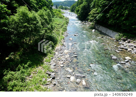岐阜県高山市荘川町中畑付近の庄川25_2025年6月 岐阜県高山市荘川町中畑付近の庄川25_2025年6月 140650249