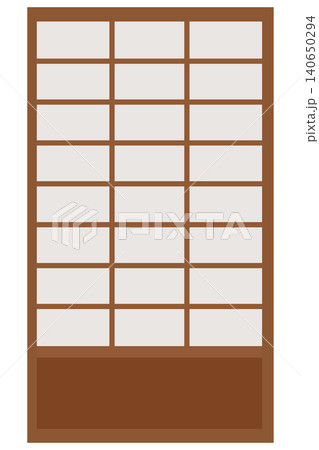 伝統的な和風障子戸 ベクターイラスト 伝統的な和風障子戸 ベクターイラスト 140650294