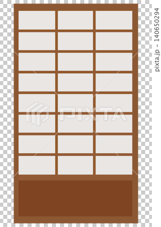 伝統的な和風障子戸 ベクターイラスト 伝統的な和風障子戸 ベクターイラスト 140650294