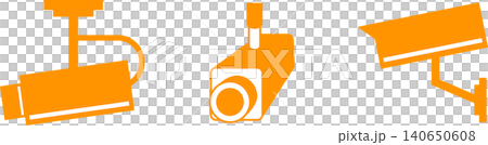 Icon illustration of a surveillance camera/security camera (color) Icon illustration of a surveillance camera/security camera (color) 140650608